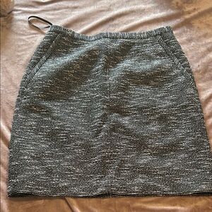 Anne Klein Black and Gray Pencil Skirt